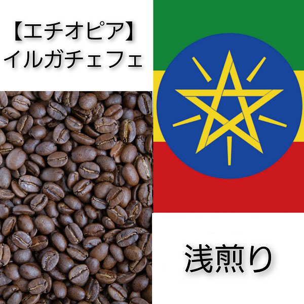 【送料無料】【エチオピア】イルガチェフェ【浅煎り】100g／200g