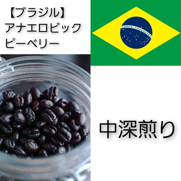 【送料無料】【ブラジル】アナエロビックピーベリー【中深煎り】100g