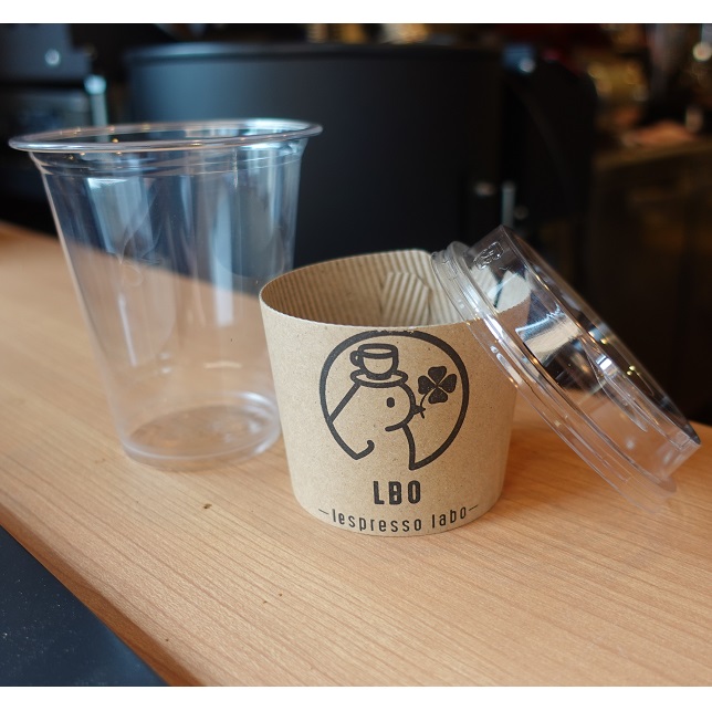 アイス用　カップ+蓋+リッドセット　１セット50個入り