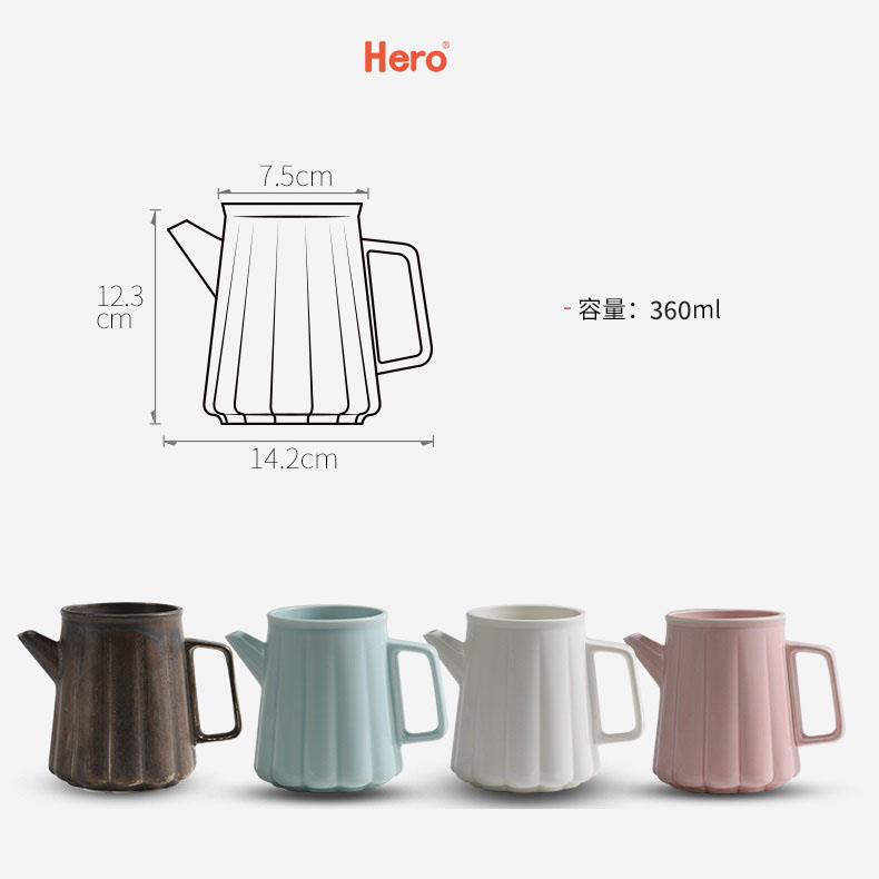 蓋つきドリッパー　ドリッパーと同色ポットの有無選択可
