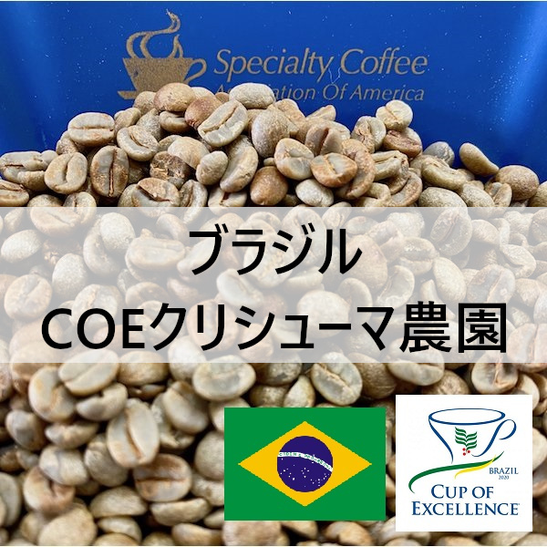 【数量限定】【送料無料】COE 2020年入賞　ブラジル／COEクリシューマ農園　中煎り　200g