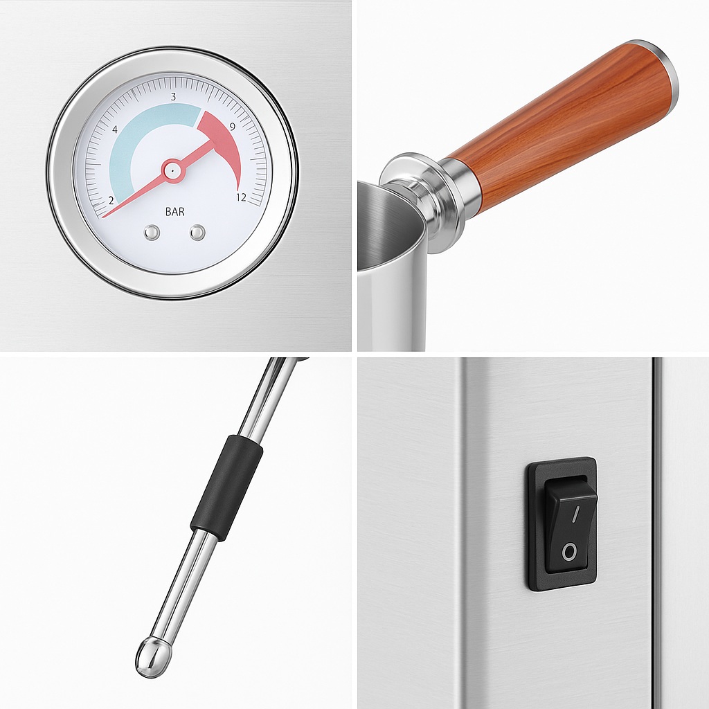 【予約販売】LATTÈA （ラテア）　１年保証　デュアルポンプデュアルボイラーエスプレッソマシン