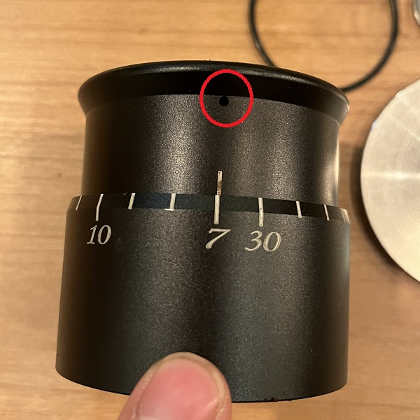 7~30kg設定ができる定圧タンパー　58mm対応